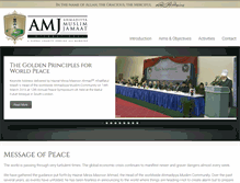 Tablet Screenshot of amjinternational.org